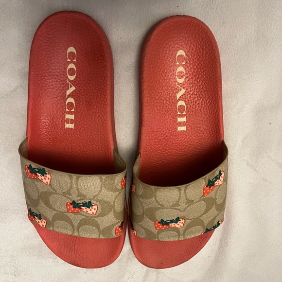 Coach Sport Slide with Strawberry Print - Picture 4 of 8